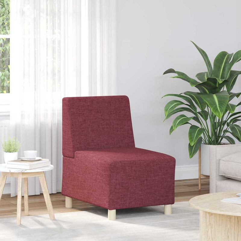 vidaXL Karfa Nélküli Modularis Kanapé Egység 2 pcs Piros