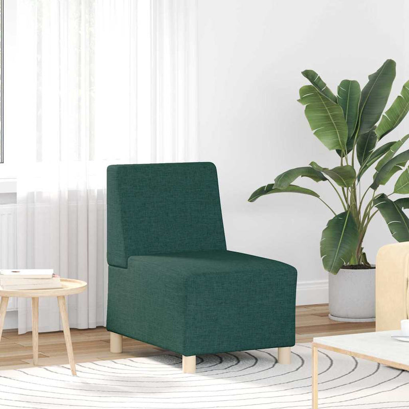 vidaXL Karfa Nélküli Modularis Kanapé Egység 2 pcs Sötétzöld