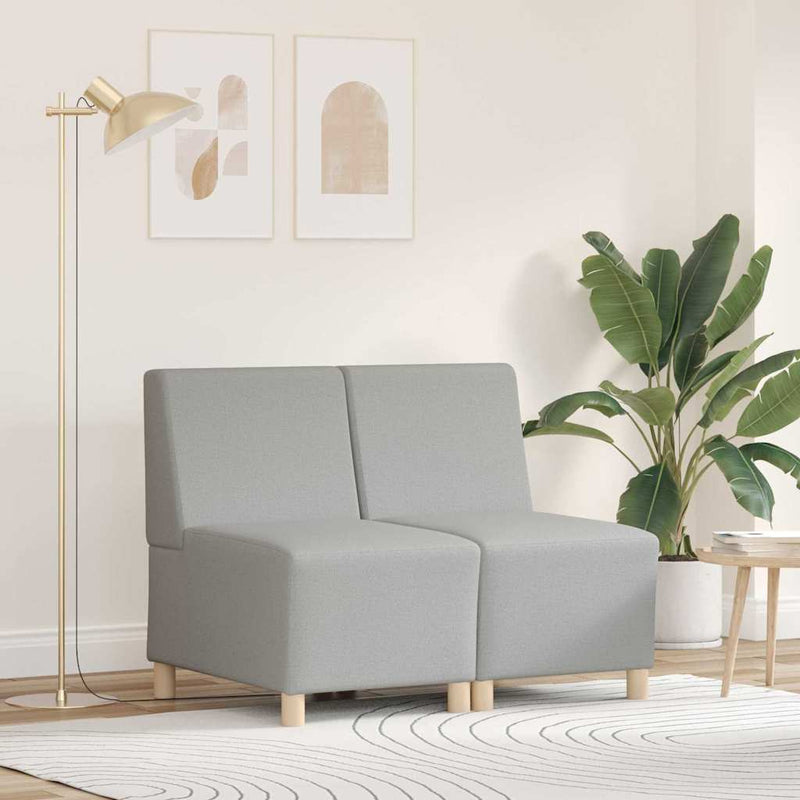 vidaXL Karfa Nélküli Modularis Kanapé Egység 2 pcs Felhőszürke