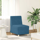 vidaXL Karfa Nélküli Modularis Kanapé Egység 2 pcs Kék 55 x 74 x 82 cm