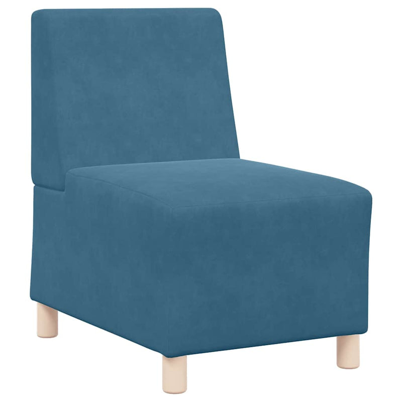 vidaXL Karfa Nélküli Modularis Kanapé Egység 2 pcs Kék 55 x 74 x 82 cm