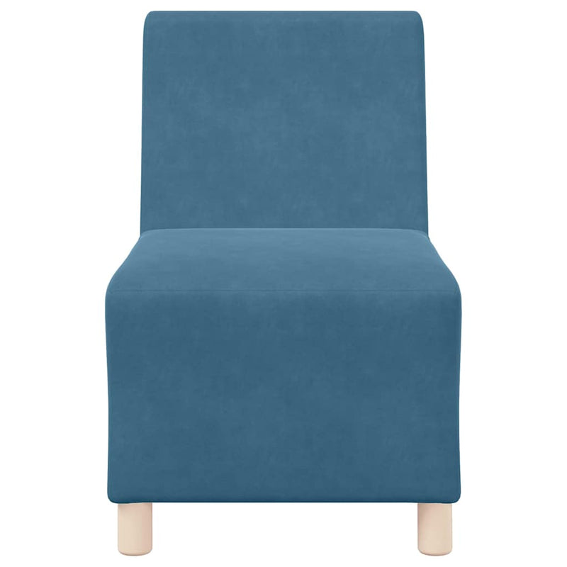 vidaXL Karfa Nélküli Modularis Kanapé Egység 2 pcs Kék 55 x 74 x 82 cm