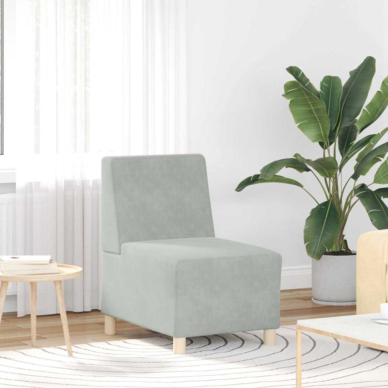 vidaXL Karfa Nélküli Modularis Kanapé Egység 2 pcs Világosszürke