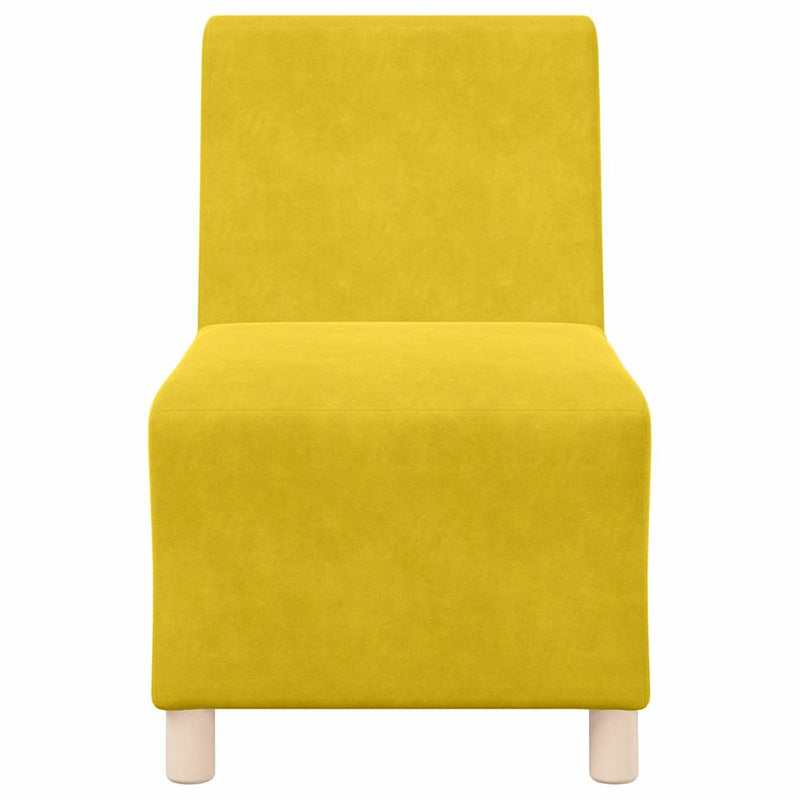 vidaXL Karfa Nélküli Modularis Kanapé Egység 2 pcs Sárga