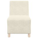 vidaXL Karfa Nélküli Modularis Kanapé Egység 2 pcs Krém