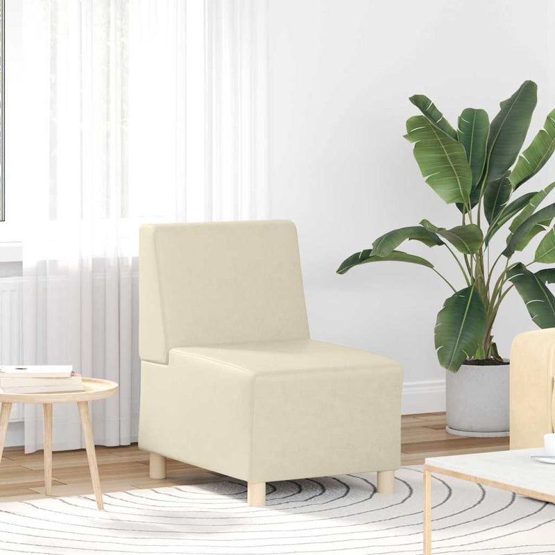 vidaXL Karfa Nélküli Modularis Kanapé Egység 2 pcs Krém
