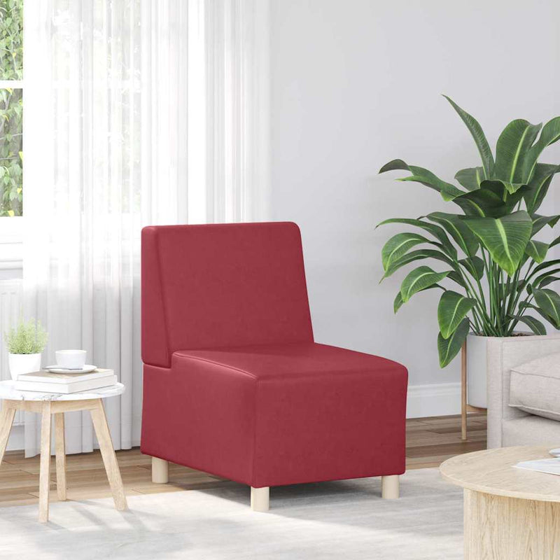 vidaXL Karfa Nélküli Modularis Kanapé Egység 2 pcs Bordó