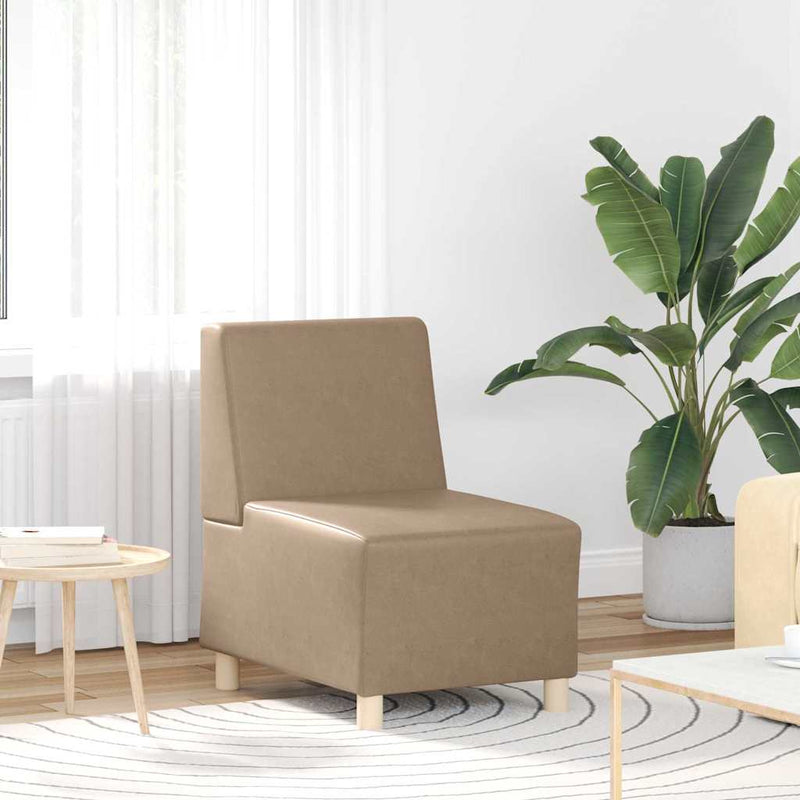 vidaXL Karfa Nélküli Modularis Kanapé Egység 2 pcs Cappuccino
