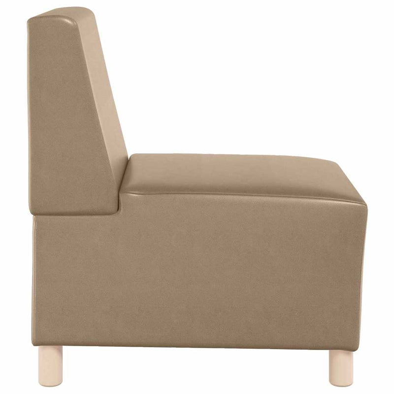 vidaXL Karfa Nélküli Modularis Kanapé Egység 2 pcs Cappuccino