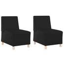 vidaXL Karfa Nélküli Modularis Kanapé Egység 2 pcs Fekete