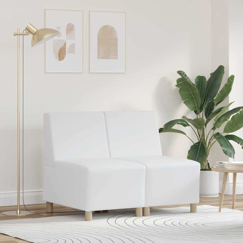 vidaXL Karfa Nélküli Modularis Kanapé Egység 2 pcs Fehér