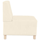 vidaXL Karfa Nélküli Modularis Kanapé Egység 2 pcs Krém