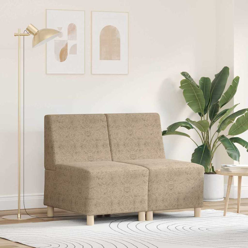 vidaXL Karfa Nélküli Modularis Kanapé Egység 2 pcs Világosszürke