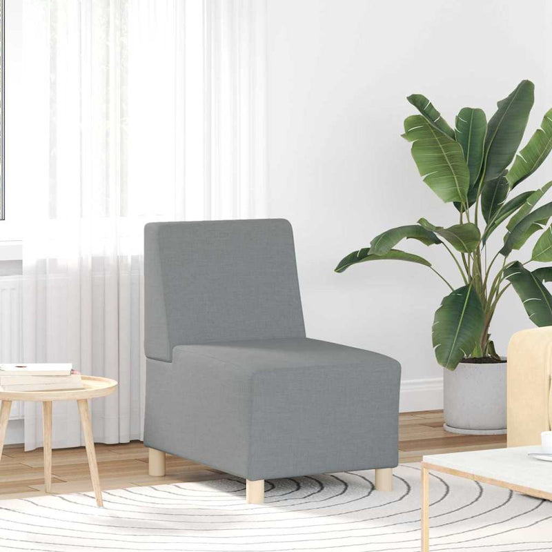 vidaXL Karfa Nélküli Modularis Kanapé Egység 3 pcs Világosszürke
