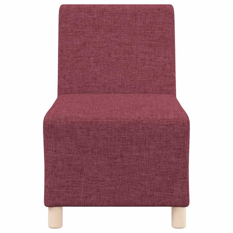vidaXL Karfa Nélküli Modularis Kanapé Egység 3 pcs Bordó