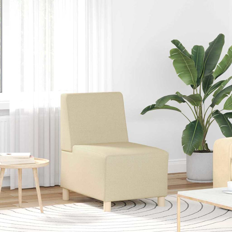 vidaXL Karfa Nélküli Modularis Kanapé Egység 3 pcs Krém
