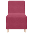 vidaXL Karfa Nélküli Modularis Kanapé Egység 3 pcs Bordó