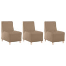 vidaXL Karfa Nélküli Modularis Kanapé Egység 3 pcs Cappuccino