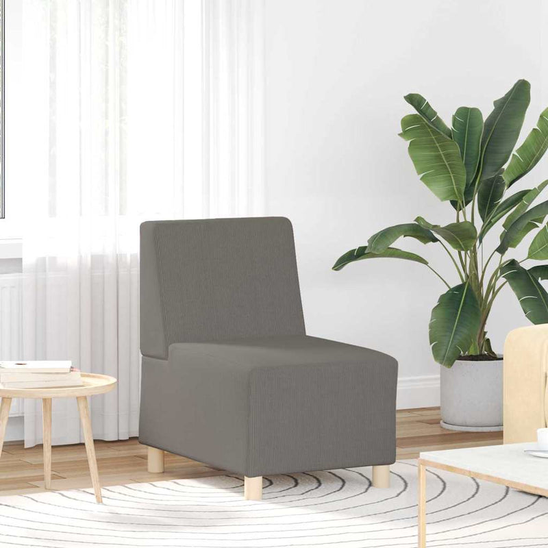 vidaXL Karfa Nélküli Modularis Kanapé Egység 3 pcs Világosszürke