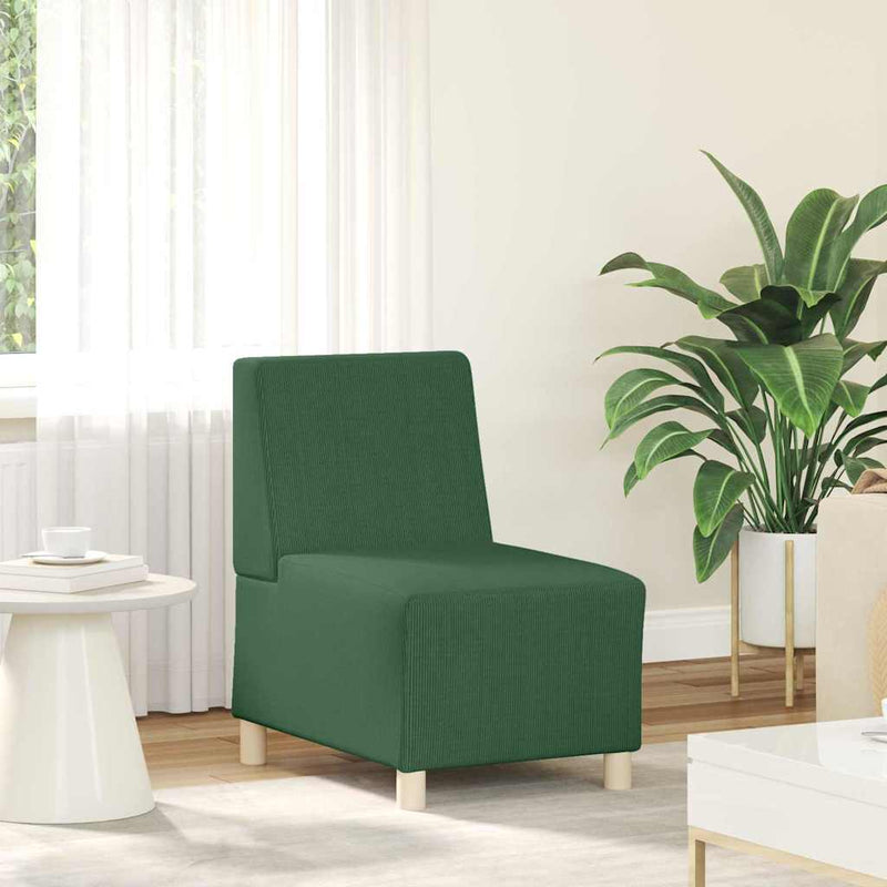 vidaXL Karfa Nélküli Modularis Kanapé Egység 3 pcs Dzsungel zöld