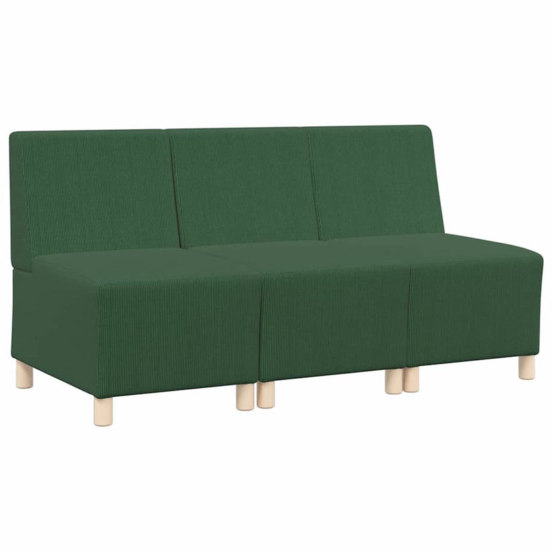 vidaXL Karfa Nélküli Modularis Kanapé Egység 3 pcs Dzsungel zöld
