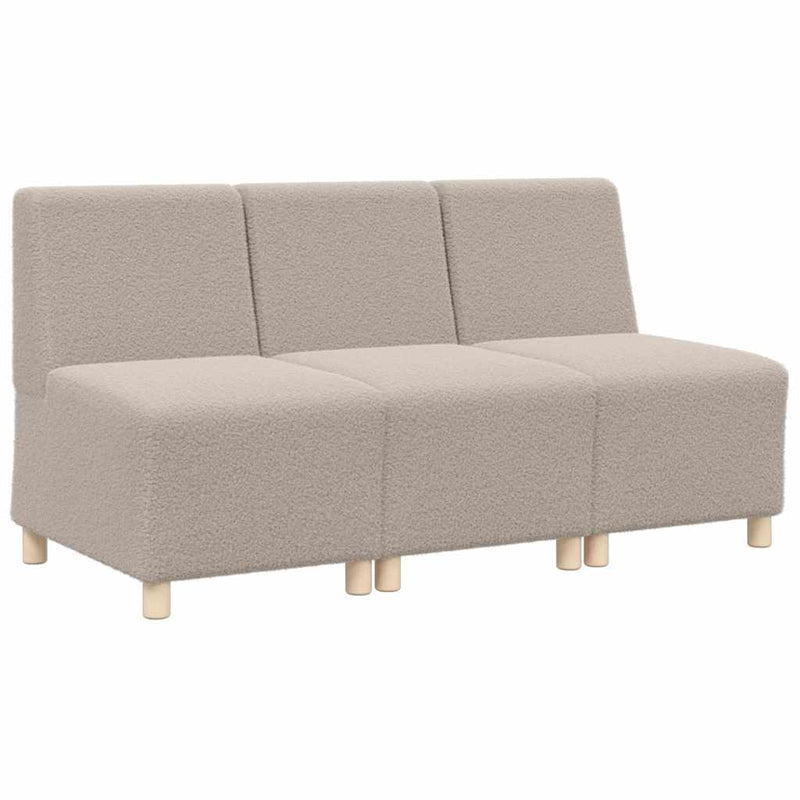 vidaXL Karfa Nélküli Modularis Kanapé Egység 3 pcs Világosszürke