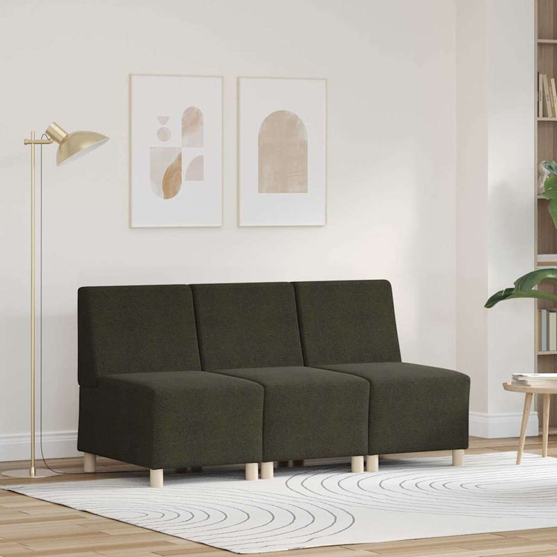 vidaXL Karfa Nélküli Modularis Kanapé Egység 3 pcs Zöld