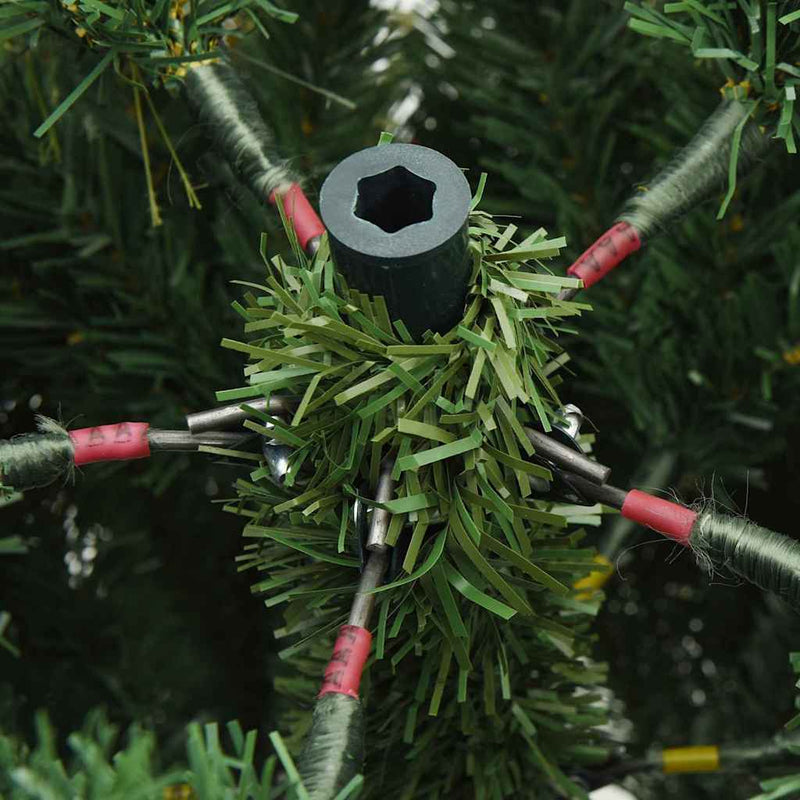 vidaXL Műanyag Hajtogatós Karácsonyfa Zöld 180 cm PVC, PE és Acél