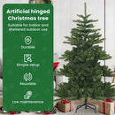 vidaXL Műanyag Hajtogatós Karácsonyfa állvánnyal Zöld 150 cm PVC, acél