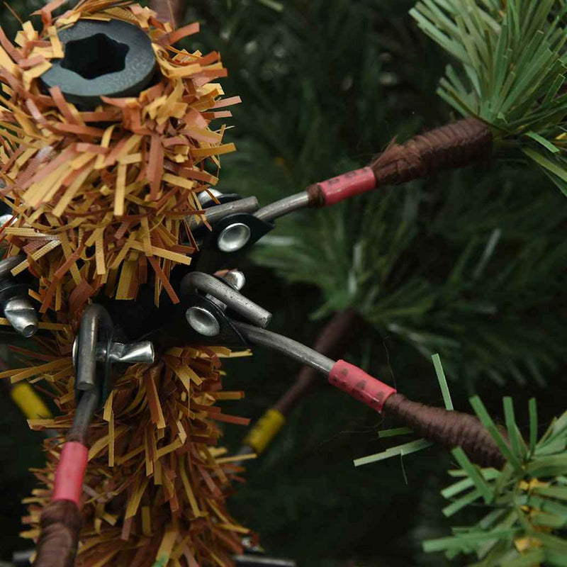 vidaXL Műanyag Hajtogatós Karácsonyfa állvánnyal Zöld 210 cm PVC, acél