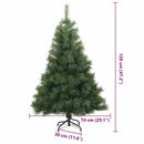 vidaXL Műanyag Hajtogatós Karácsonyfa állvánnyal Zöld 120 cm PVC, acél