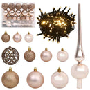 vidaXL Mesterséges, előre világított karácsonyi fa Fekete 150 cm PVC