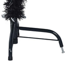 vidaXL Mesterséges, előre világított karácsonyi fa Fekete 150 cm PVC