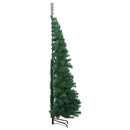 vidaXL Sarok Műkarácsonyfa 300 LED-del Zöld 180 cm PVC és fém