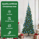 vidaXL Sarok Műkarácsonyfa 300 LED-del Zöld 180 cm PVC és fém
