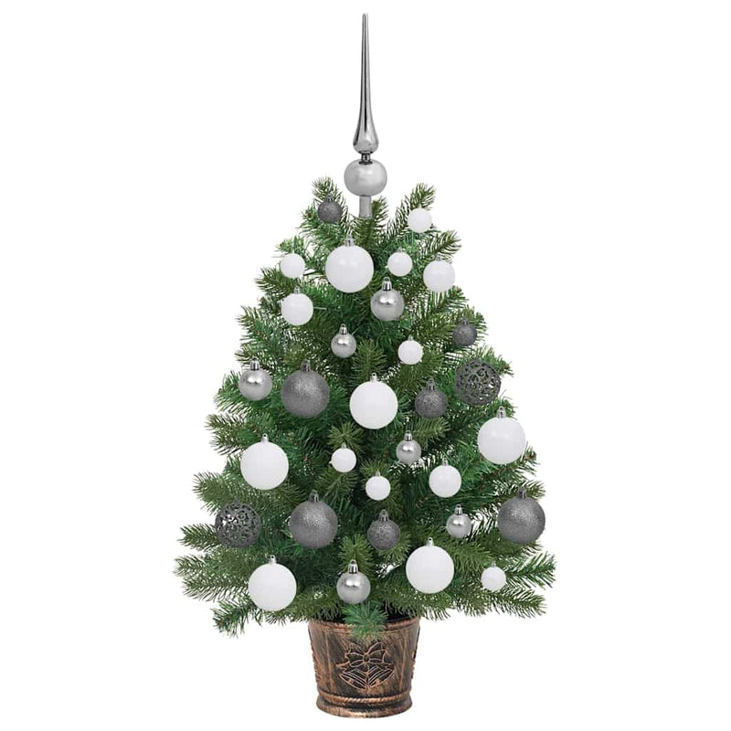 vidaXL Mű karácsonyfa 150 LED-del állvánnyal Zöld 65 cm PE és PVC