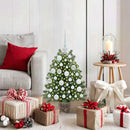 vidaXL Mű karácsonyfa 150 LED-del állvánnyal Zöld 75 cm PE és PVC