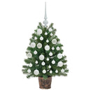 vidaXL Mű karácsonyfa 150 LED-del állvánnyal Zöld 75 cm PE és PVC