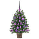 vidaXL Mű karácsonyfa 150 LED-del állvánnyal Zöld 75 cm PE és PVC