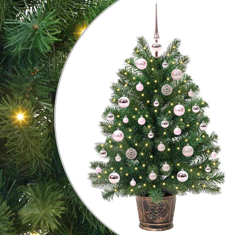 vidaXL Mű karácsonyfa 150 LED-del állvánnyal Zöld 95 cm PE és PVC