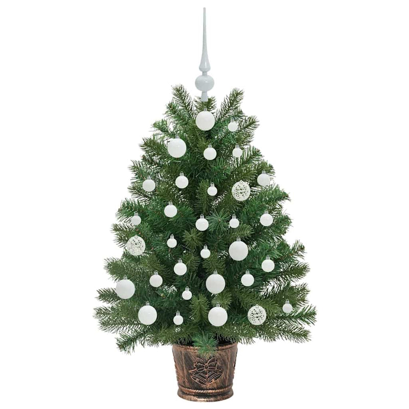 vidaXL Mű karácsonyfa 150 LED-del állvánnyal Zöld 95 cm PE és PVC