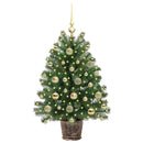 vidaXL Mű karácsonyfa 150 LED-del állvánnyal Zöld 95 cm PE és PVC