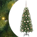 vidaXL Mű karácsonyfa 150 LED-del állvánnyal Zöld 120 cm PE és PVC