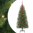 vidaXL Mű karácsonyfa 150 LED-del állvánnyal Zöld 120 cm PE és PVC