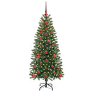 vidaXL Mű karácsonyfa 150 LED-del állvánnyal Zöld 120 cm PE és PVC