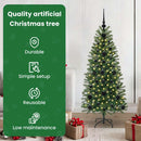 vidaXL Mű karácsonyfa 150 LED-del állvánnyal Zöld 120 cm PE és PVC