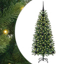 vidaXL Mű karácsonyfa 150 LED-del állvánnyal Zöld 120 cm PE és PVC