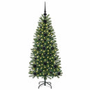 vidaXL Mű karácsonyfa 150 LED-del állvánnyal Zöld 120 cm PE és PVC