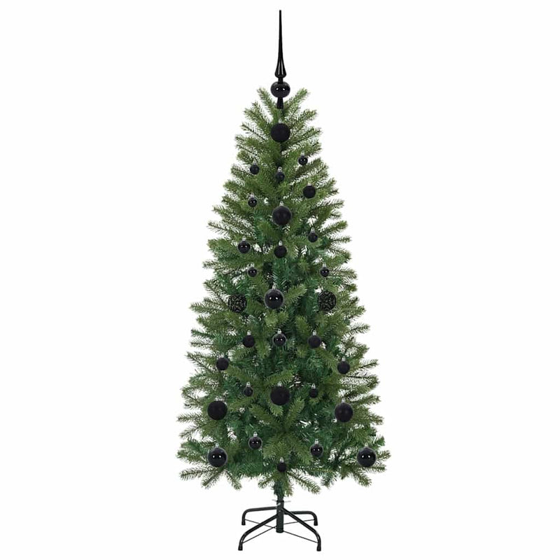 vidaXL Mű karácsonyfa 150 LED-del állvánnyal Zöld 120 cm PE és PVC