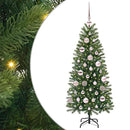 vidaXL Mű karácsonyfa 150 LED-del állvánnyal Zöld 120 cm PE és PVC